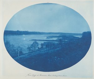 Depuis les falaises à Merrimac, Minn. en regardant en aval