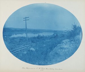 De la route du wagon à S. St. Paul, Minn. Regardant en aval