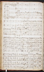 Partition autographe de Purcell de 