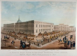 Bureau de poste général, Londres, 1830