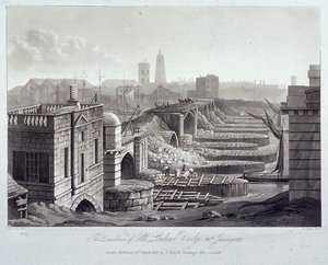 Vieux Pont de Londres, Londres, 1832