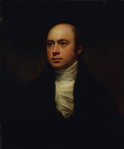Portrait de Sir Francis Chantrey, en veste sombre et cravate blanche