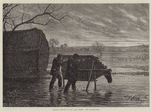 Chasse aux oiseaux sauvages sur la haute Tamise, le cheval de traque - Henry Robert Robertson