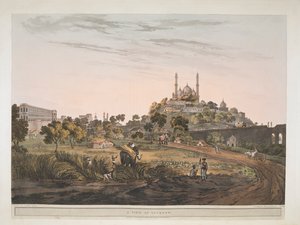 Vue de Lucknow, Inde 1809