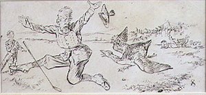 Le Golfeur Attaqué, illustration du magazine 