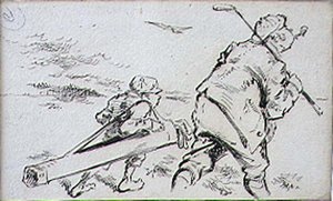 Le Golfeur maladroit, illustration du magazine 
