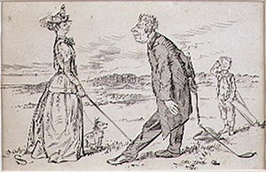 Le golfeur courtois, illustration du magazine 