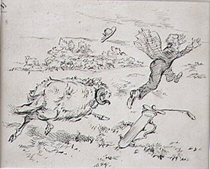 Le Golfeur Dérangé, illustration du magazine 