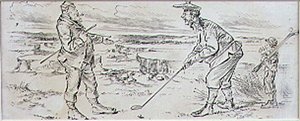 Le golfeur hésitant, illustration du magazine 