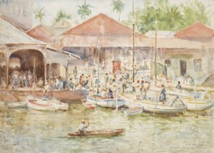 Le Marché, Belize, Honduras britannique, 1924