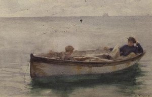 Deux Garçons dans une Barque