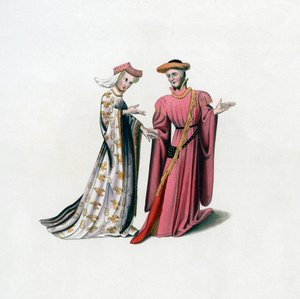Robe de cour, 14ème siècle, 1843