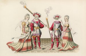 Figures des tapisseries, début du 16ème siècle