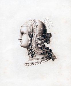 Coiffure, début du 16e siècle, 1843