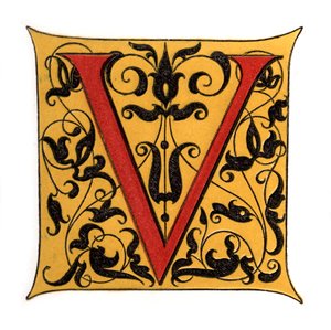 Lettre initiale V, 1843