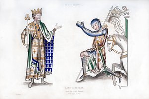 Roi et chevalier, fin du 12e siècle, 1843 - Henry Shaw