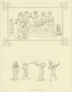 Repas royal, début du 14ème siècle - Henry Shaw