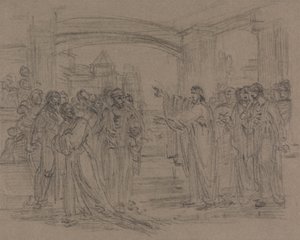Le Christ dans le temple - Henry Singleton