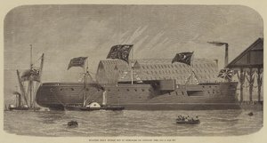 Flottement du HMS Sultan hors du dock - Henry Spernon Tozer