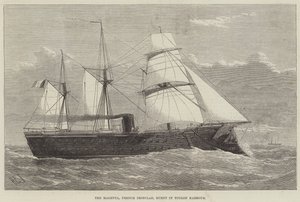 Le Magenta, cuirassé français, brûlé dans le port de Toulon - Henry Spernon Tozer