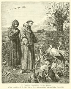 Saint François prêchant aux oiseaux
