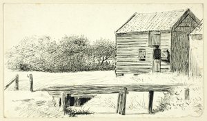 Grange et pont - Henry Stacy Marks