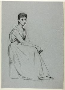 Femme assise tournée vers la droite