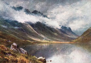 Loch Triochatan, entrée de Glencoe, Argyllshire (lithographie couleur)
