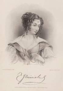 Comtesse Teresa Guiccioli, maîtresse de Lord Byron (gravure)