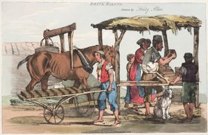 Fabrication de briques, publié par Thomas Mclean de Haymarket, 1824