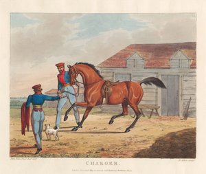 Chevaux [lot de six] :   5. Cheval de bataille - Henry Thomas Alken