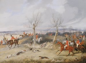 Scène de chasse, En pleine course
