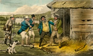 Le gardien de Squire Cheatum attaque le meurtrier de Old Tom, 1838
