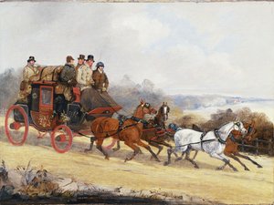 Le carrosse de Douvres à Londres : En été