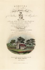 Page de titre avec titre calligraphique et vignette de l