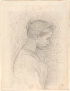 Jeune femme de profil - Henry Tonks
