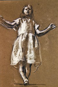 Étude pour la figure de Rosamund, c.1900 (recto)