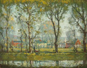 Village de la Nouvelle-Angleterre - Henry Ward Ranger