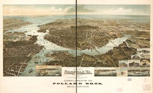 Panorama de Norfolk et ses environs 1892