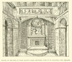 Chapelle de la Crèche, Sainte-Marie-Majeure, Rome, restaurée, époque de Saint Ignace - Henry William Brewer