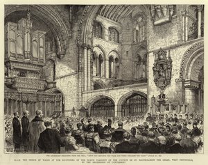 S.A.R. le Prince de Galles à la réouverture du Transept Nord de l