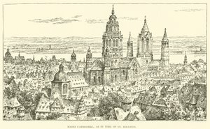 Cathédrale de Mayence, époque de Saint Ignace (gravure) - Henry William Brewer