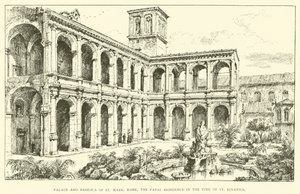 Palais et basilique de Saint-Marc, Rome, résidence papale à l