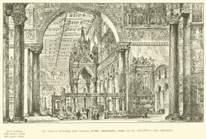 St Paul hors les Murs, Rome, restauré, époque de St Ignace - Henry William Brewer