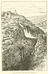 Villa Mecenate, Tivoli, et les Cascatelles - Henry William Brewer