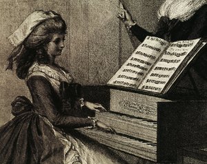 La leçon de musique - Henry William Bunbury