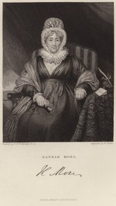 Portrait de Hannah More - Henry William Pickersgill