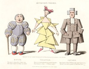 Rond, triangle et carré, de Bunburys Whims, 1828