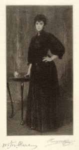 Une dame en noir - Henry Wolf