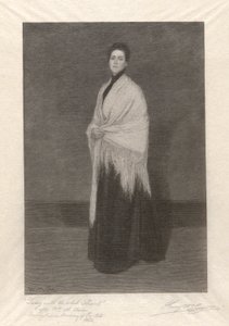 Dame au châle blanc - Henry Wolf